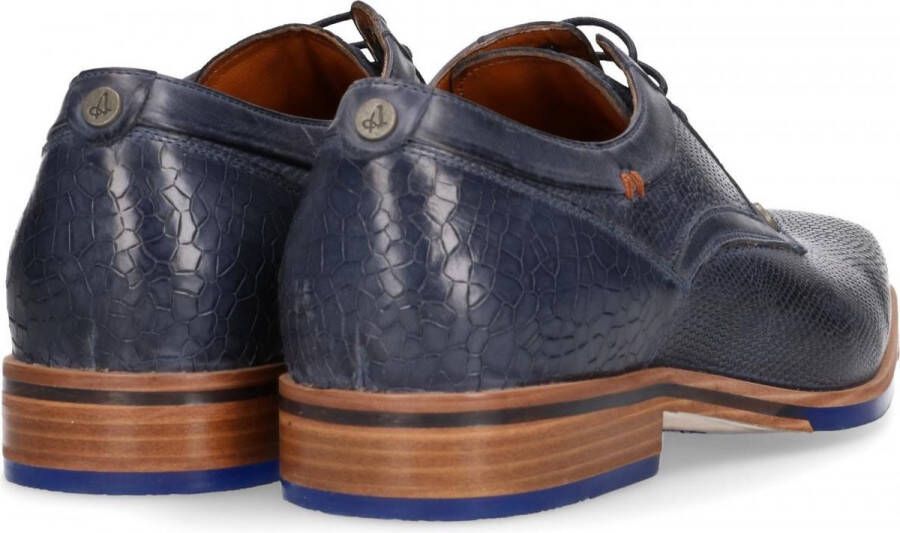Australian Footwear Blauwe Australian Veterschoenen Matteo Leather