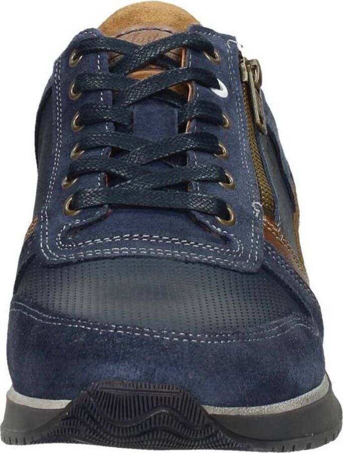 Australian Footwear Heren Sneakers Australian Browning Ocean Blue Cognac Blauw