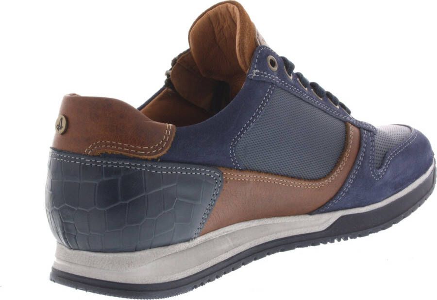 Australian Footwear Heren Sneakers Australian Browning Ocean Blue Cognac Blauw