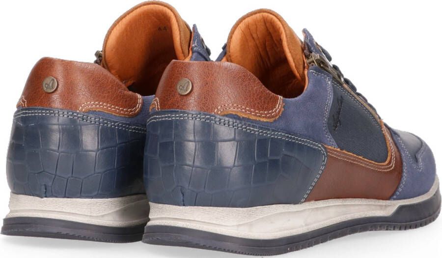 Australian Footwear Heren Sneakers Australian Browning Ocean Blue Cognac Blauw
