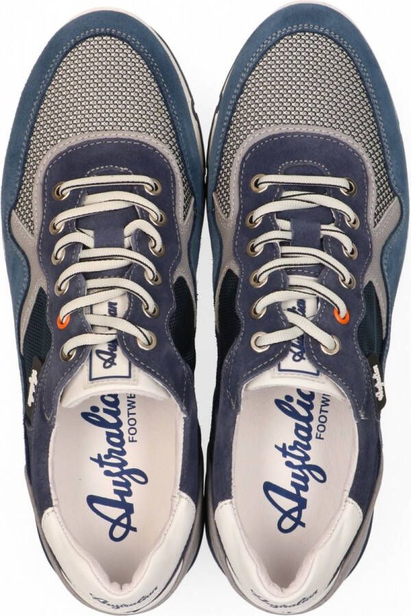 Australian Footwear Mazoni Sneakers Blauw Blue-Grey-Orange