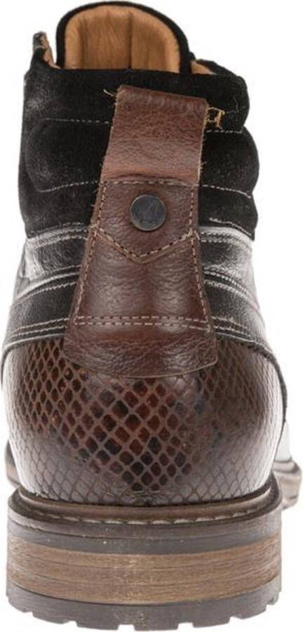 Australian Footwear Zwarte Australian Veterschoenen Rick Leather