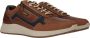 Australian Stijlvolle leren sneakers met rits en veters Brown Heren - Thumbnail 10