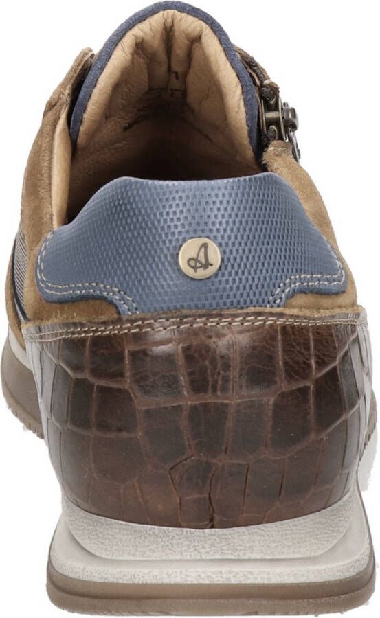 Australian Heren Sneakers Browning Tan Blue Cognac