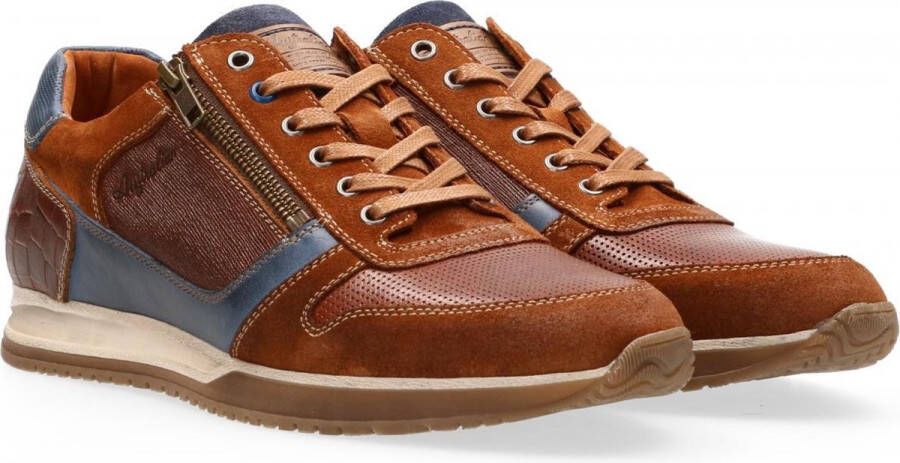 Australian Heren Sneakers Browning Tan Blue Cognac