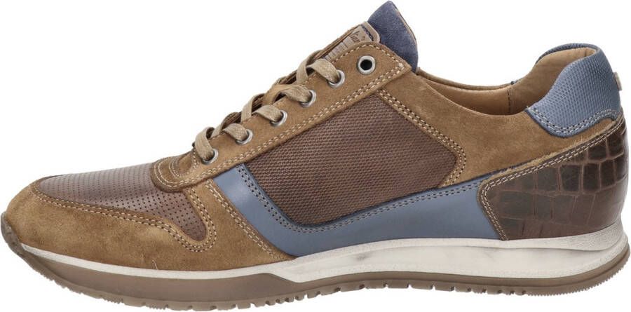 Australian Heren Sneakers Browning Tan Blue Cognac
