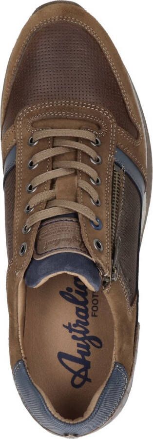 Australian Heren Sneakers Browning Tan Blue Cognac