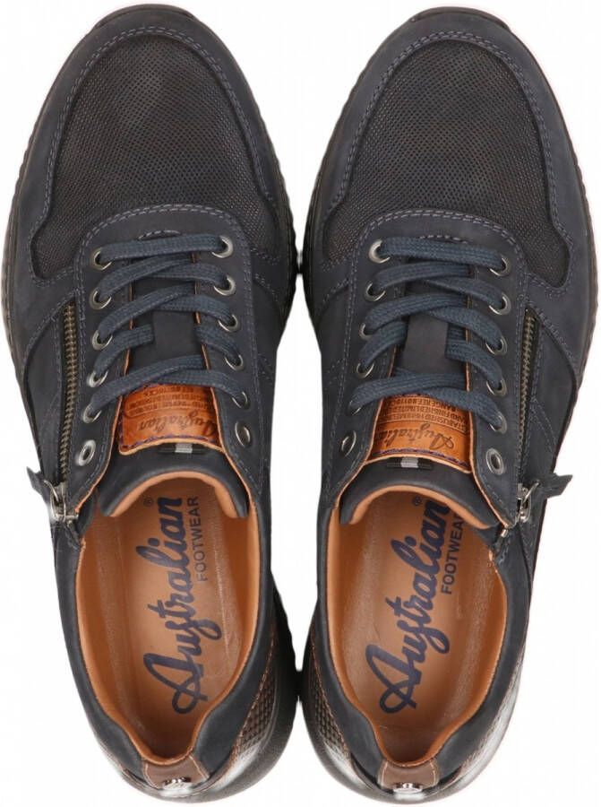 Australian Heren Sneakers Hurricane Dark Blue Brown Donkerblauw