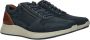 Australian Heren Sneakers Huricane Leather Blue Tan Donkerblauw - Thumbnail 12
