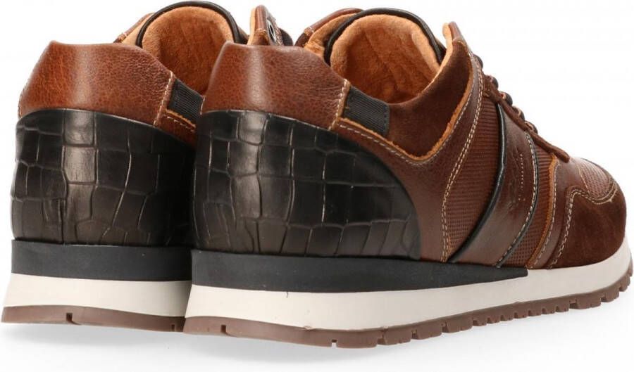 Australian Bruin Tinten Navarone Lage sneakers Leren Sneaker Heren Bruin - Foto 12