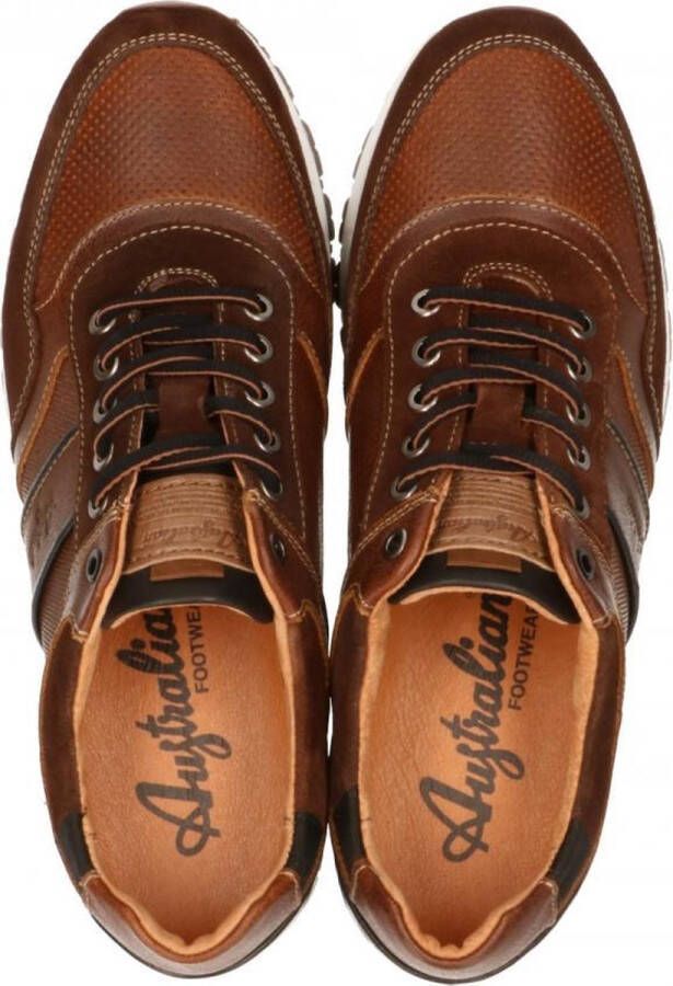 Australian Navarone Lage sneakers Leren Sneaker Heren Bruin