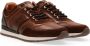 Australian Bruin Tinten Navarone Lage sneakers Leren Sneaker Heren Bruin - Thumbnail 9