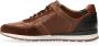Australian Bruin Tinten Navarone Lage sneakers Leren Sneaker Heren Bruin - Thumbnail 10