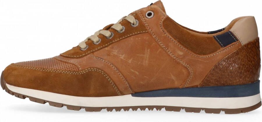 Australian Navarone Lage sneakers Leren Sneaker Heren Cognac