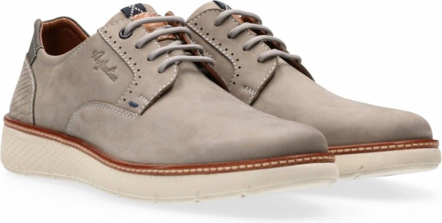 Australian Preston Veterschoenen Laag Lichtgrijs