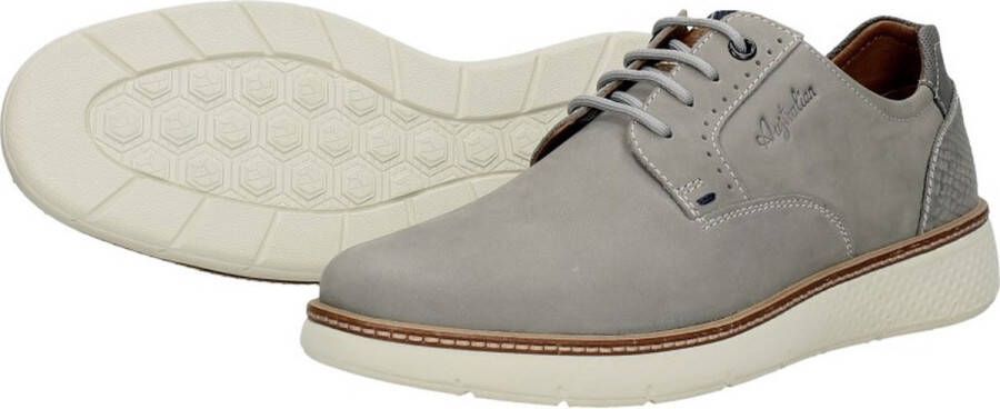 Australian Preston Veterschoenen Laag Lichtgrijs