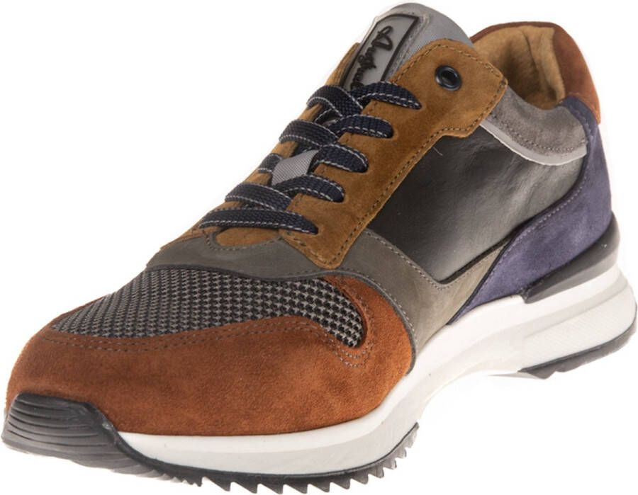 Australian Sneaker Cayenne 15.1586.01-AFO Zwart Grijs Cognac