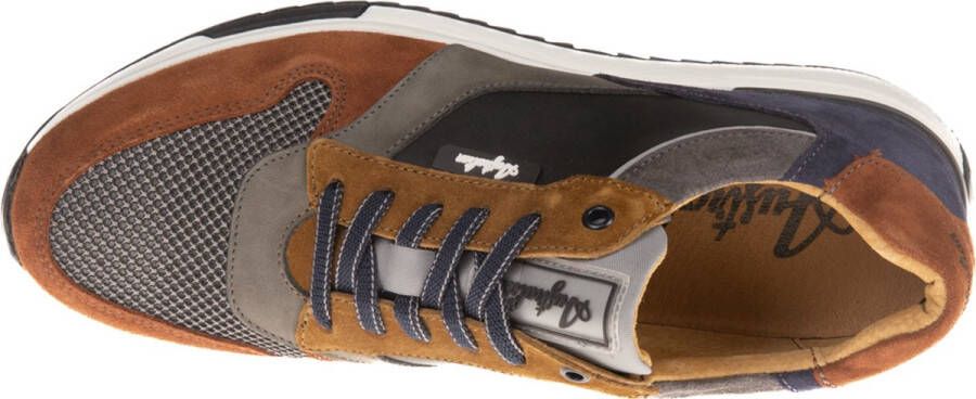 Australian Sneaker Cayenne 15.1586.01-AFO Zwart Grijs Cognac