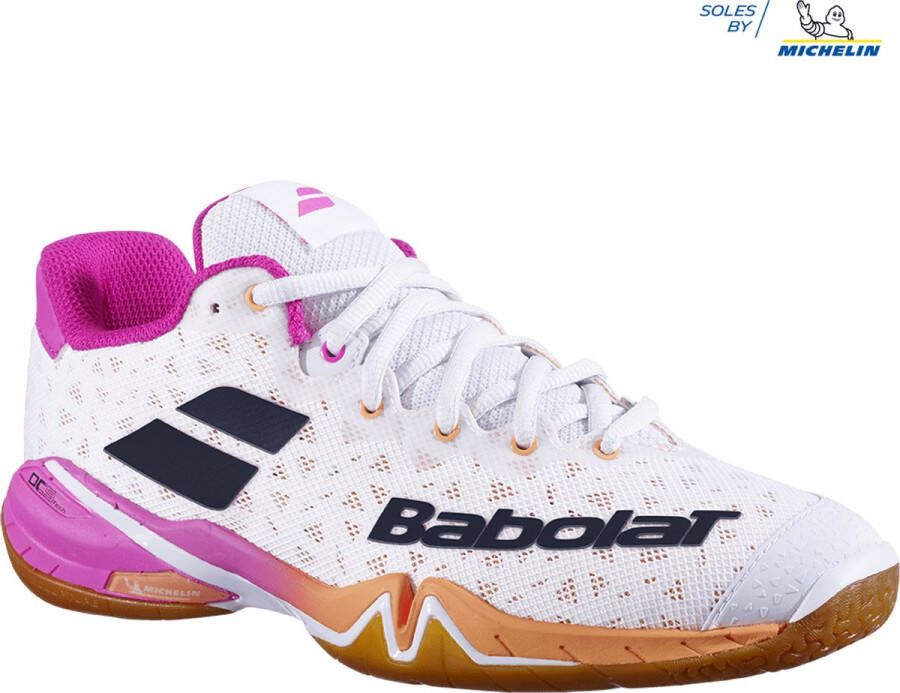 Babolat Shadow TOUR dames badmintonschoen wit pink