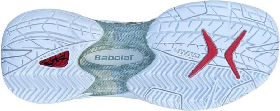 Babolat Tennis Babolat Team Tennisschoenen Wit Zilver Dames