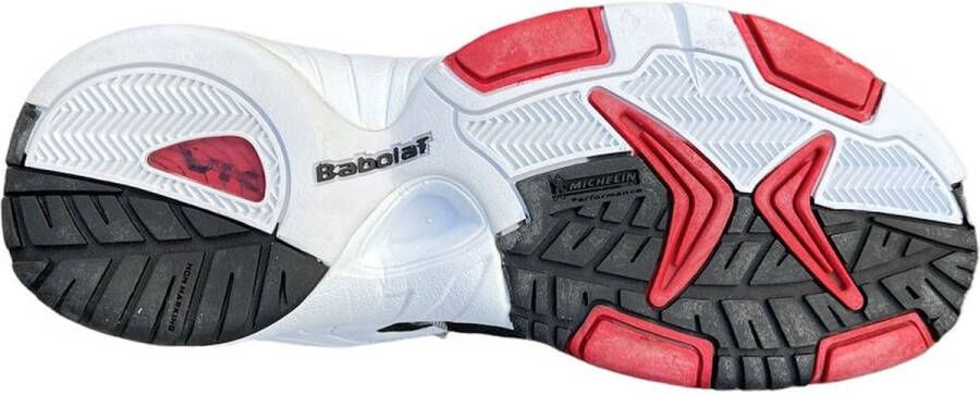 Babolat Tennis Babolat Team Tennisschoenen Wit Zwart Rood Junior