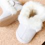 Baby Dutch Winterschoen Baby Hoge Bootie Grijs - Boot Bont Suede Klittenbandsluiting - Thumbnail 2