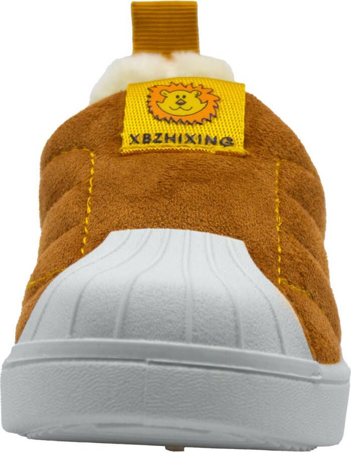 Babylini baby schoentjes Maddie Lichtbruin anti-slip instappers