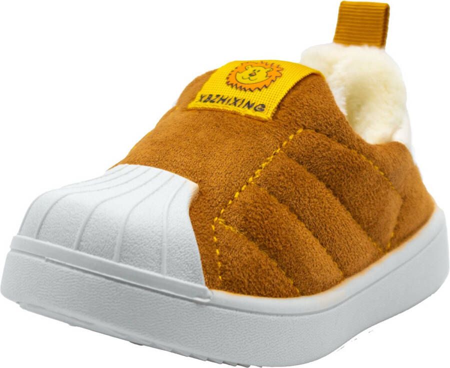 Babylini baby schoentjes Maddie Lichtbruin anti-slip instappers