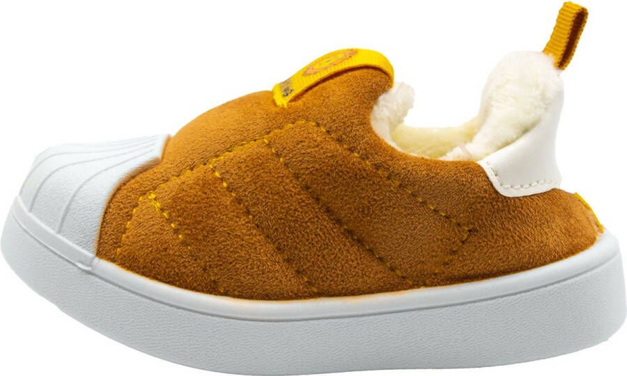 Babylini baby schoentjes Maddie Lichtbruin anti-slip instappers