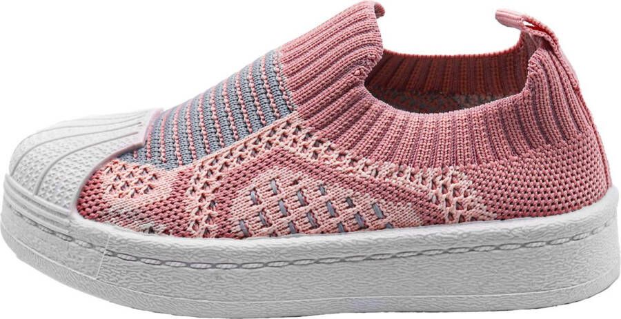 Babylini baby schoentjes Marlo roze anti-slip instappers - Foto 2