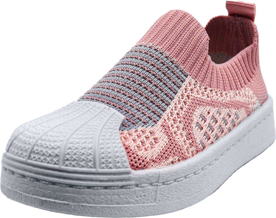 Babylini baby schoentjes Marlo roze anti-slip instappers - Foto 3