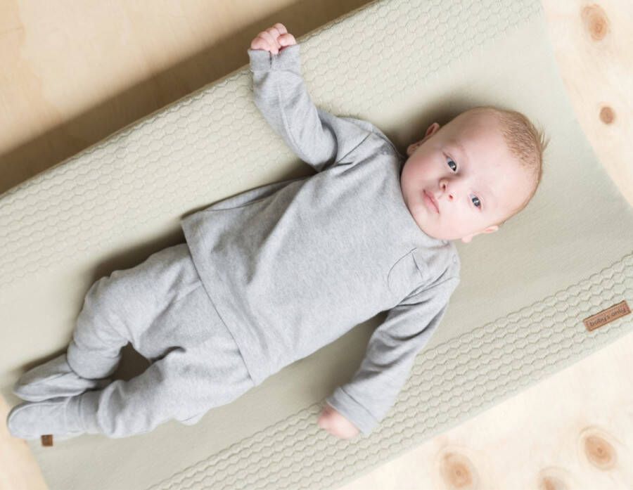 Baby's Only Slofjes Melange Grijs 100% ecologisch katoen GOTS