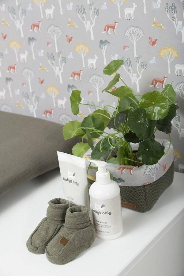 Baby's Only Slofjes Melange Grijs 100% ecologisch katoen GOTS