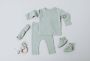 Baby's Only Slofjes Pure Dusty Green 3 6 mnd 100% ecologisch katoen GOTS - Thumbnail 2