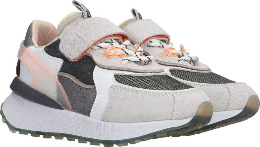 Barst Sneaker Jongens Grijs oranje