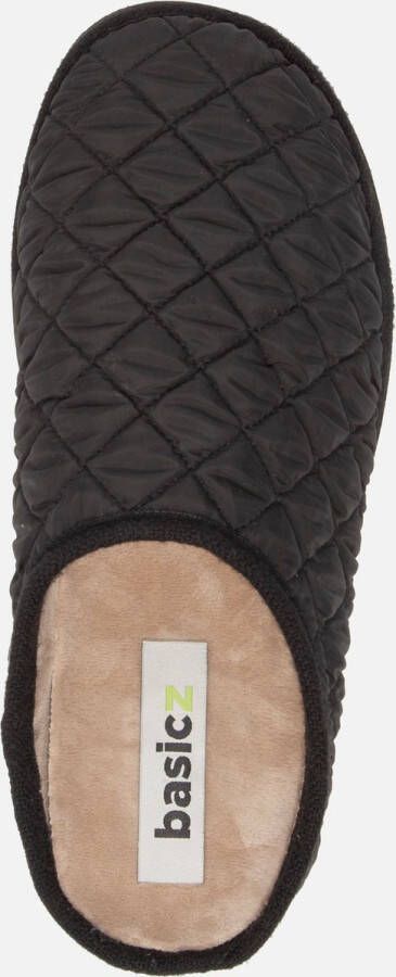 Basicz Pantoffels zwart Textiel