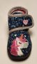 BBS Meisjes unicorn pantoffels – donkerblauw met roze eenhoorn – uitneembare zool – sterke antislip – ideaal kerst cadeau - Thumbnail 2