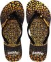 BeachyFeet Teenslipper Dames Mandaleo Flipflop Zwart Goud - Thumbnail 3