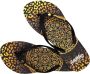BeachyFeet Teenslipper Dames Mandaleo Flipflop Zwart Goud - Thumbnail 4