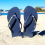BeachyFeet Teenslipper Dames Azul Marino Flipflop Blauw zwart - Thumbnail 3