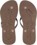 BeachyFeet Teenslippers Dames Flamencos Chocolate Slippers Bruin - Thumbnail 2