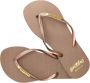BeachyFeet Teenslippers Dames Flamencos Chocolate Slippers Bruin - Thumbnail 3