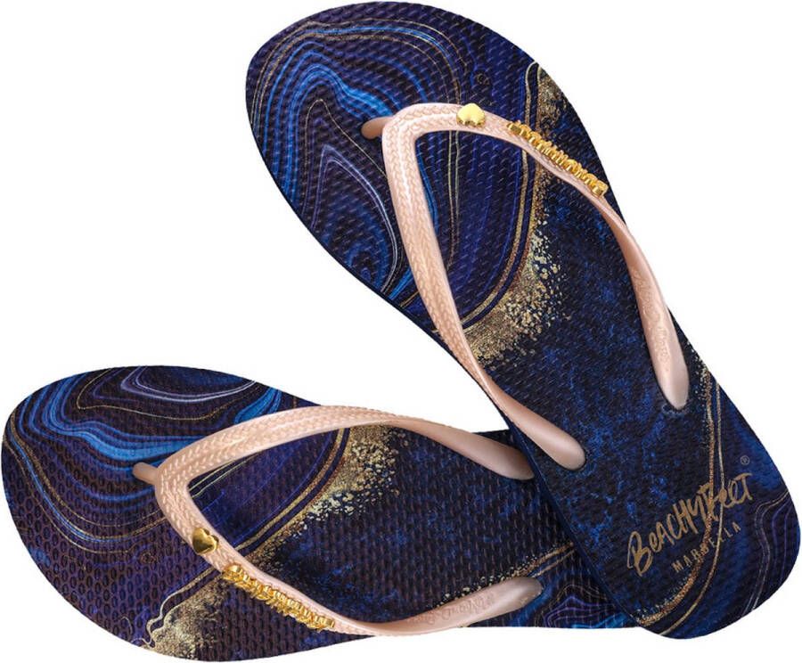 BeachyFeet Teenslippers Marbellous Blauw