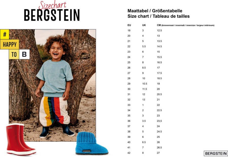 Bergstein Cozy Sloffen Unisex Junior Forest