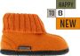 Bergstein Pantoffels Oranje Schapenwol 750212 Schapenwol - Thumbnail 6