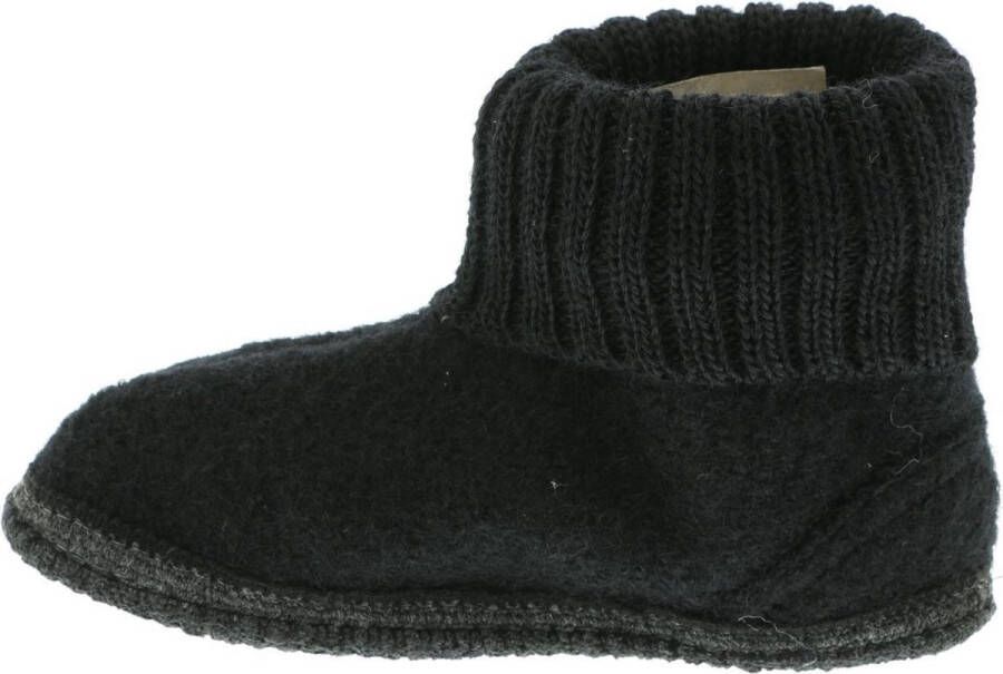 Bergstein Cozy Sloffen Pantoffels voor en kinderen 100% Zuiver sc wol Black - Foto 18