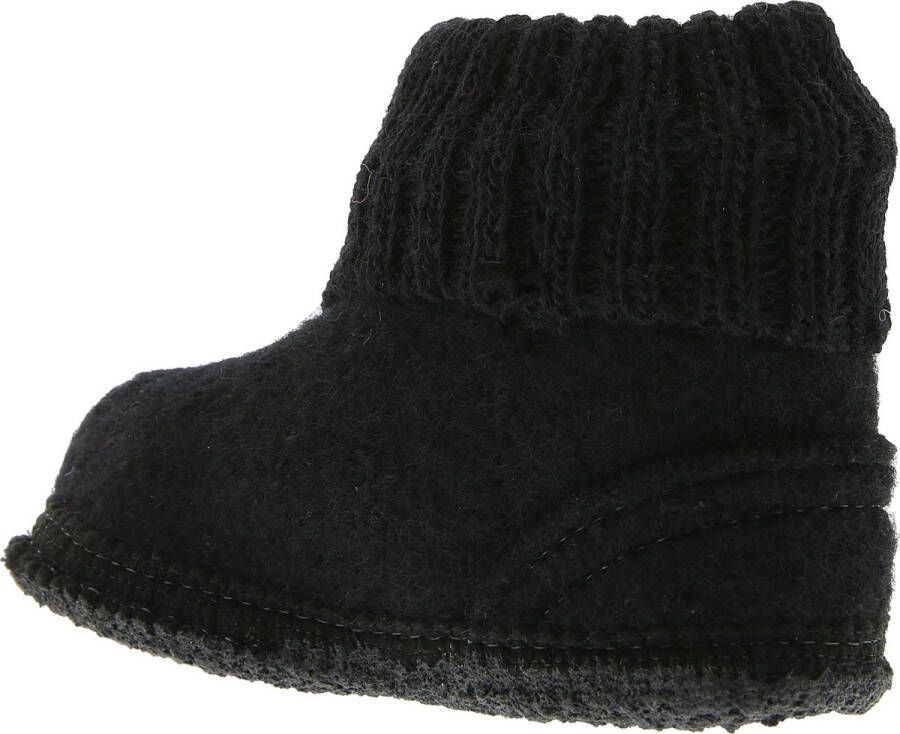 Bergstein Cozy Sloffen Pantoffels voor en kinderen 100% Zuiver sc wol Black - Foto 8