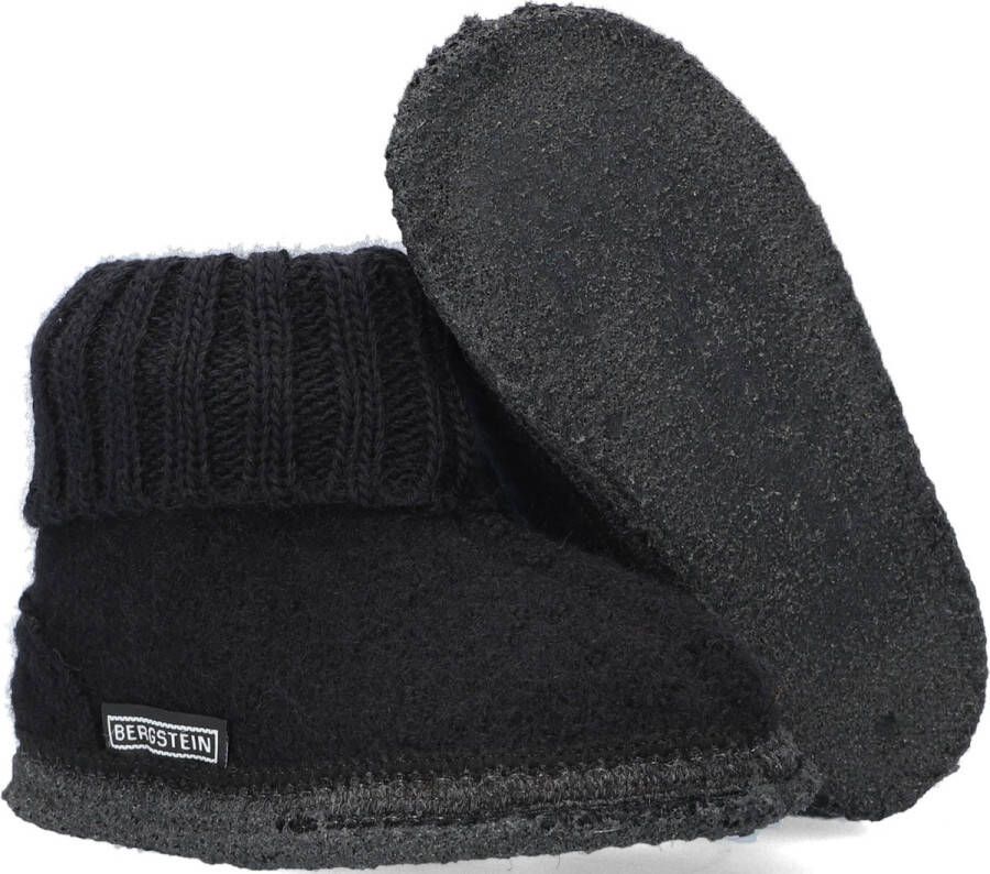 Bergstein Cozy Sloffen Pantoffels voor en kinderen 100% Zuiver sc wol Black - Foto 5