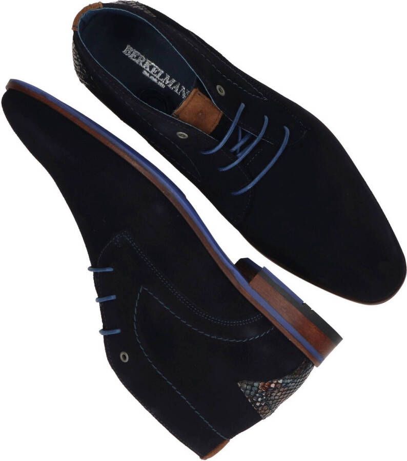 Berkelmans Lasarte Navy Suede Veterschoenen - Foto 7