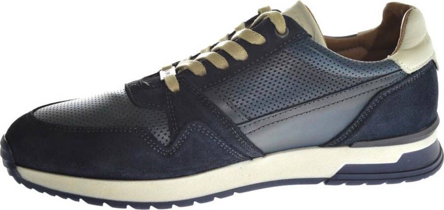 Berkelmans Narrelan Heren veterschoen Blauw Navy suede